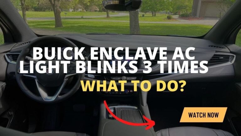 Gmc Ac Light Blinks 3 Times