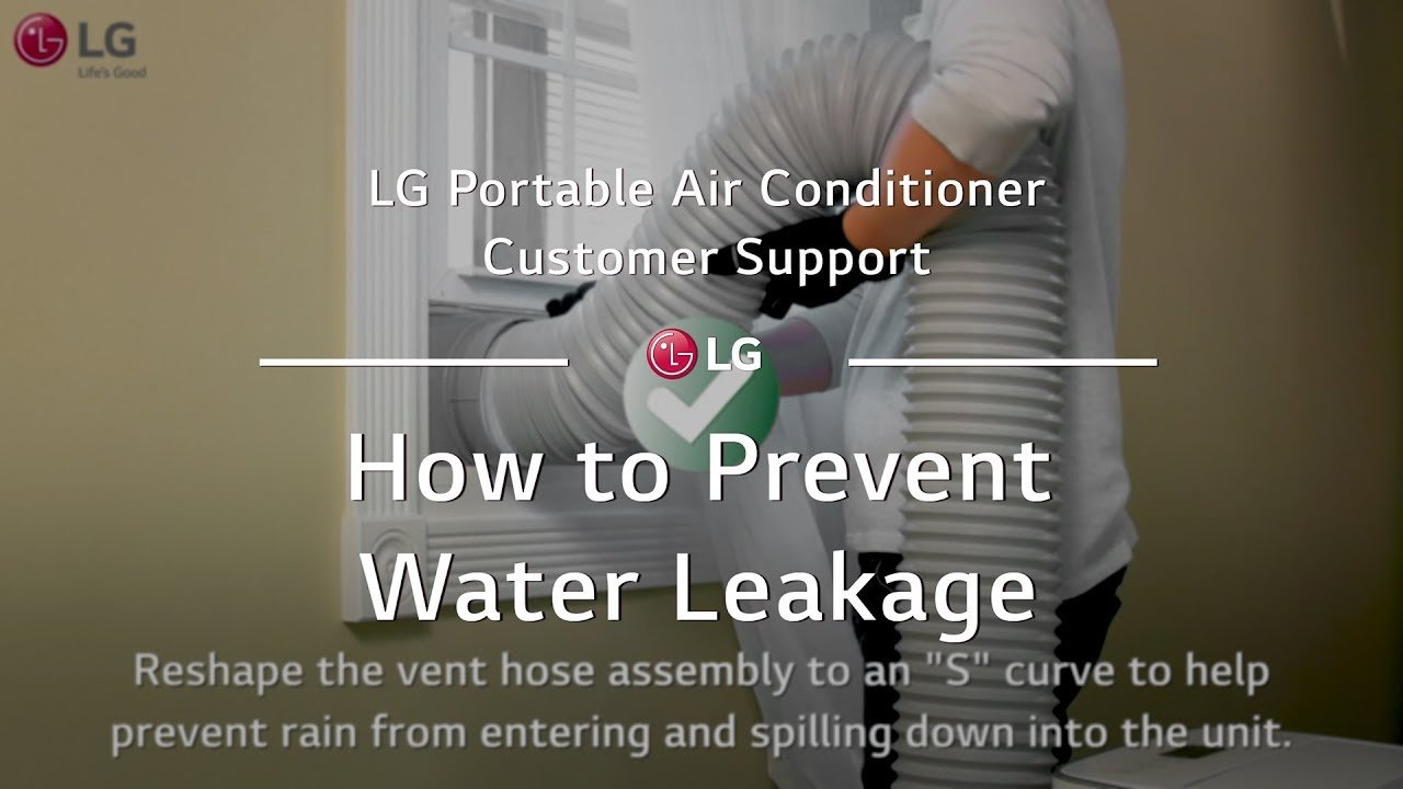 Lg Portable Air Conditioner Leaking Water from Bottom